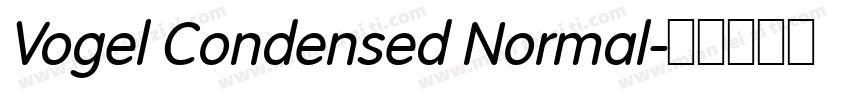 Vogel Condensed Normal字体转换